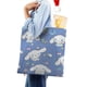 thumbnail image 4 of Cinnamoroll / Cinnamon Bolso de tela con estampado de lienzo para mujer, bolsa de compras reutilizable y estética, con cremallera interior, regalo para mujer, 35 × 40 cm., 4 of 6