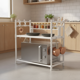 thumbnail image 3 of Repisa Organizador Microondas 2 Niveles Cocina Ganchos Acero, 3 of 10