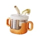 thumbnail image 4 of Taza Para Sorber 10 Oz De Dibujos Animados Portátil Con Pajita Taza De Agua Para Niños Pequeños Bebé Naranja, 4 of 5
