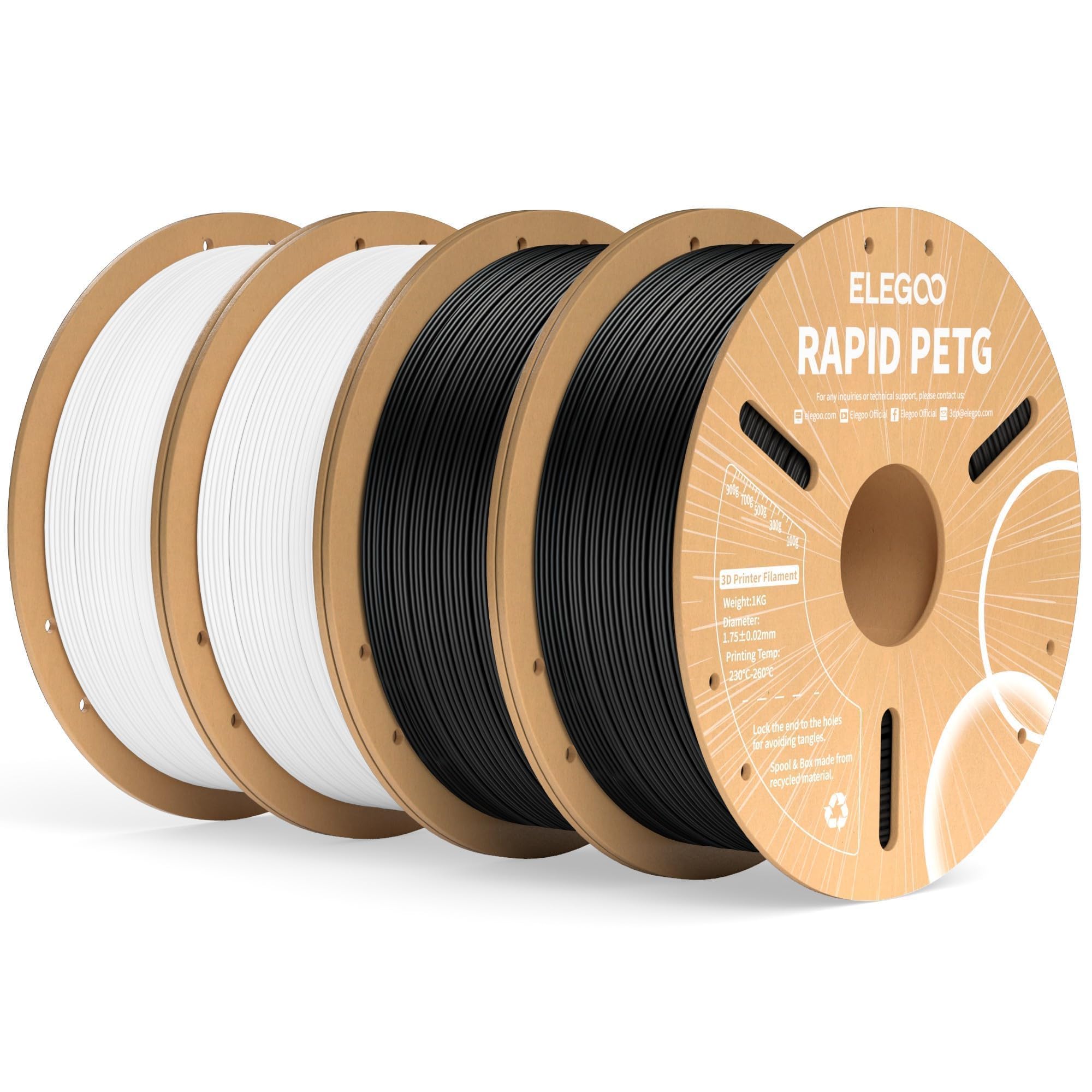 Filamento Para Impresora 3D Elegoo Rapid Petg, 1,75 Mm,