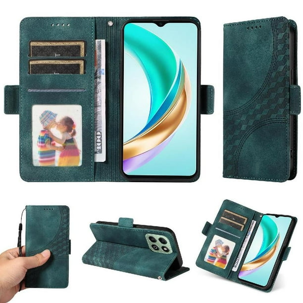 Carcasa FOXDOCK Honor X6A de cuero PU, diseño acolchado clásico, protección contra caídas y rayones