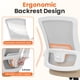 thumbnail image 3 of Silla de escritorio NEO CHAIR con respaldo alto de malla para videojuegos, color beige, 3 of 9
