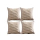 thumbnail image 1 of Kit De 4 Fundas De Cojin Chenille Con Flecos Beige, 1 of 3