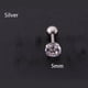 thumbnail image 1 of Gorgeous Crystal Inlaid Rhinestone Zircon Earrings - Stylish Stainless Steel Studs for Men, 1 of 5