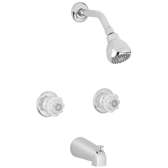 Kit de acabado para grifería de tina y ducha Aqua Vista 10SHO1H-CH-AV, cromo