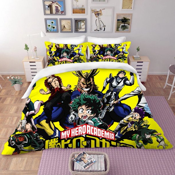 Hero Academia Quilt Duvet Cover Sets No Sheet Home Decor Single Queen King Size Gift Cute Boys CartoonBed Sheets