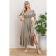 thumbnail image 2 of Vestido Largo Verano Mujer Manga Corta Abertura Botones 328, 2 of 3