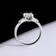thumbnail image 4 of Anillos de Moissanita de Corte Redondo de 1 Uds para Mujer Color D VVS1 Anillos de Diamante de Plata Esterlina S925 Rojo/azul/rosa Bandas de Boda de Moissanita con Certificado, 4 of 9