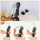 thumbnail image 2 of Abridor de sacacorches para botellas de vino, Conjunto de 5 piezas de sacacorches de palanca vertical, Diseño vertical manual, Incluye cortador de lámina de vino, Espiral extra, Vertedor de, 2 of 3