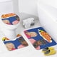 thumbnail image 4 of La compañía eléctrica-theme 4-Piece Shower Curtain Set with Rugs, Waterproof Bathroom Decor Set Includes Bath Mat, U-Shaped Rug, Toilet Lid Cover and Curtain with Hooks, 4 of 6