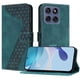 thumbnail image 4 of Funda tipo cartera para Motorola Moto G86 Power 5G con tarjetero, bolsillo para billetes, soporte, cierre magnético y correa para la muñeca, funda tipo folio con textura geométrica verde, 4 of 5