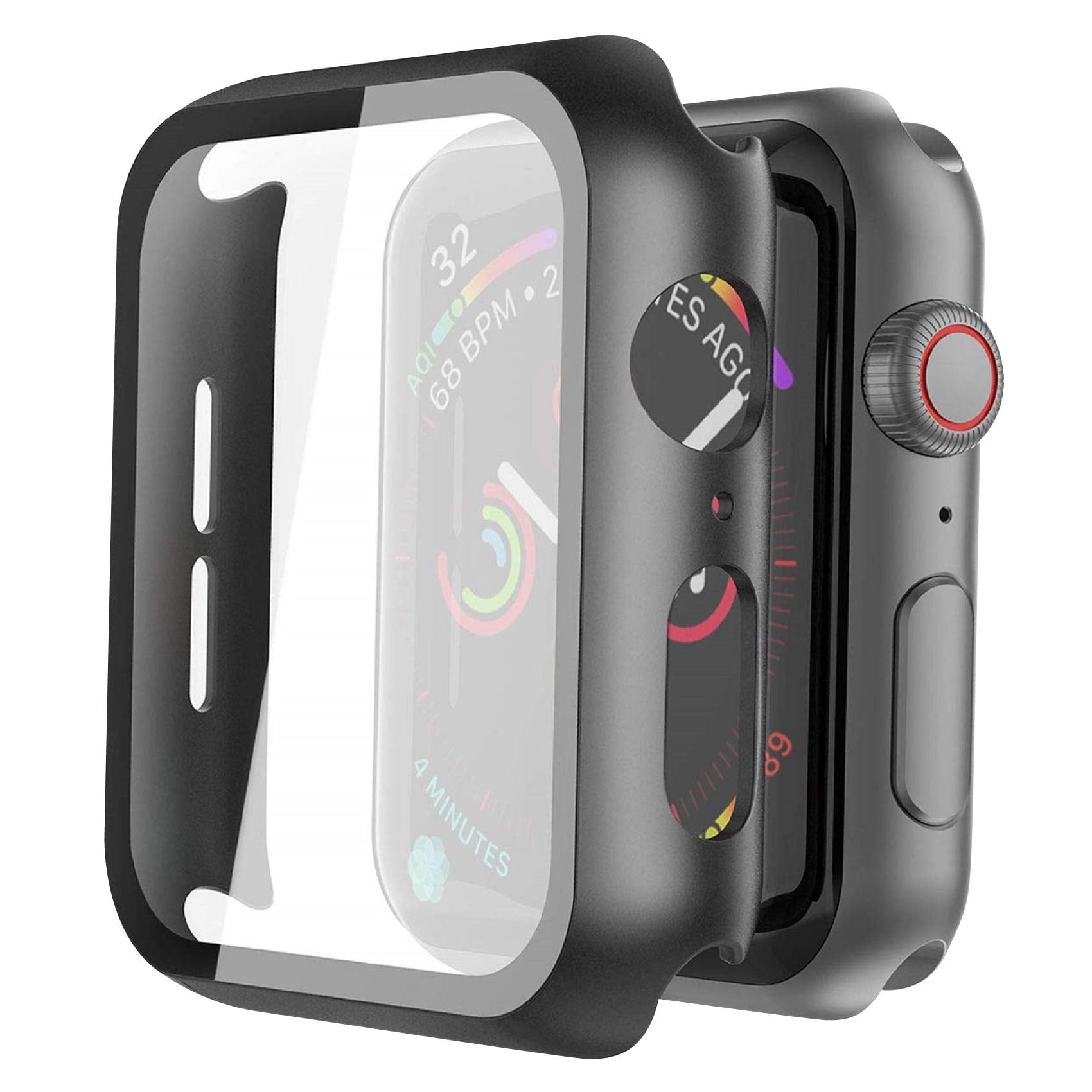 Misxi - Funda + Protector De Pantalla De Vidrio Templado Para Apple Watch De 40 Mm