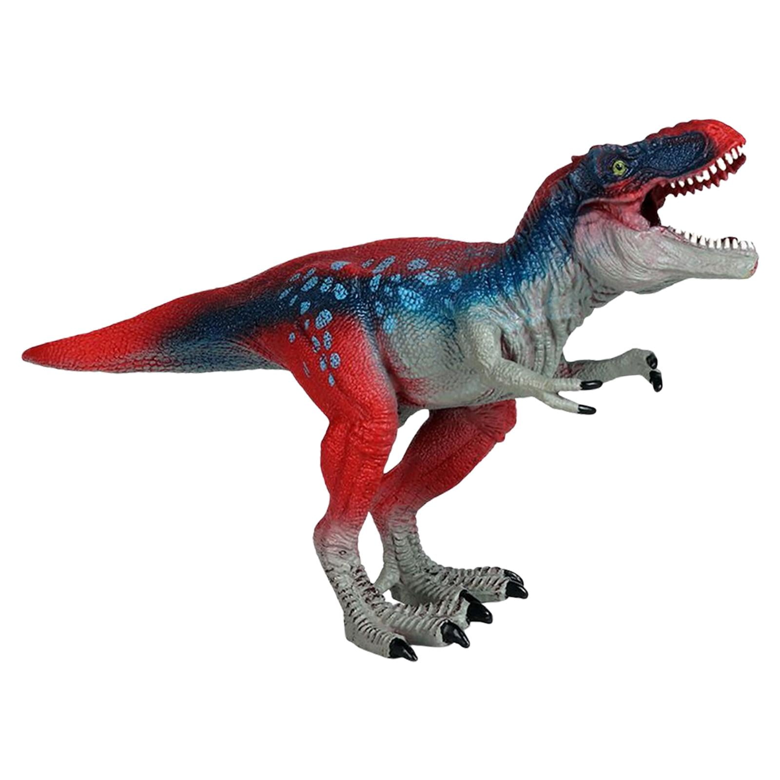 Magideal - Juguete De Educativo Tyrannosaurus Rex Adorno Prehistórico Coleccionable De De Aprendizaje Para Navidad Escritorio Cumple , Rojo Azul