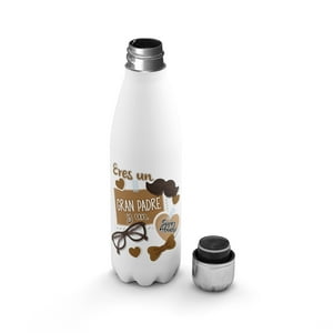 Creango - Botella Agua Termica Dia Del Padre 6 De Acero Inoxidable