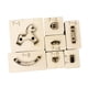 thumbnail image 2 of Molde de corte en forma de caballo, plantilla de caballo balancín de cuero, madera, portátil, duradero, fácil de usar, plantilla reutilizable, molde t 7cmx6.5cm, 2 of 5