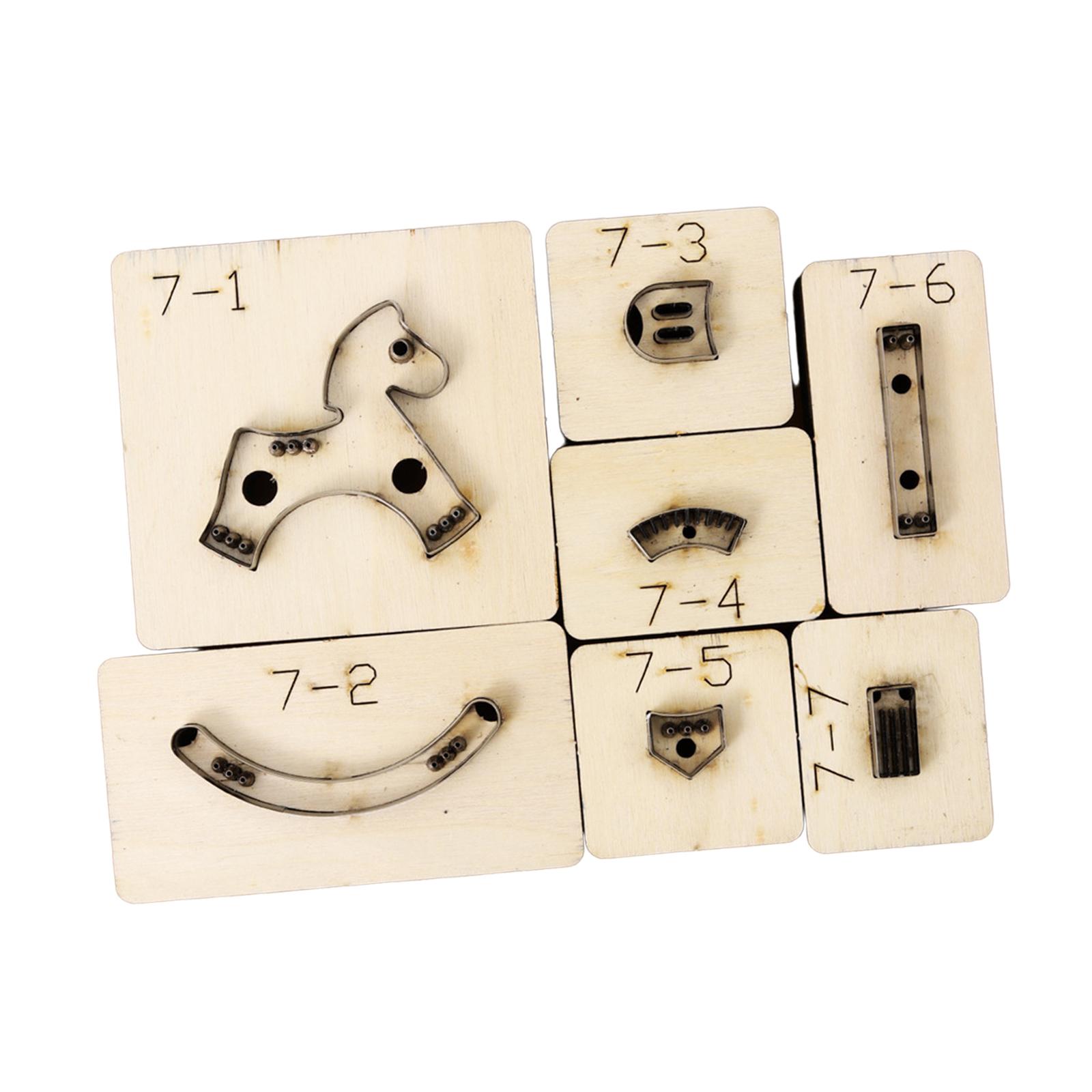 Bothyi - Molde De Corte En Forma De Caballo De Madera 1 Juego De Molde De Troquelado De Caballo Balancín De Hoja De Metal 7Cm X 6,5 Cm