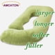 thumbnail image 2 of Almohada de embarazo AMCATON en forma de U de 150 cm para dormir, color verde, 2 of 8
