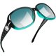 thumbnail image 1 of Gafas de sol Joopin Big Rectangle Gradient Green para mujer, 1 of 5
