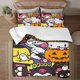 thumbnail image 2 of Halloween Hello_Kitty_ Quilt Set FullSoft Lightweight Quilts Quilted Bedspreads3 Pieces Set Queen SizeColorful Cartoon Print All Season 173*218CM, 2 of 5