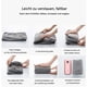 thumbnail image 4 of Reposapiés de avión, almohadas de viaje inflables para el sueño de los niños, almohadas de reposapiés de altura ajustable para uso en la oficina y el hogar, cunas de viaje para niños pequeños,, 4 of 5