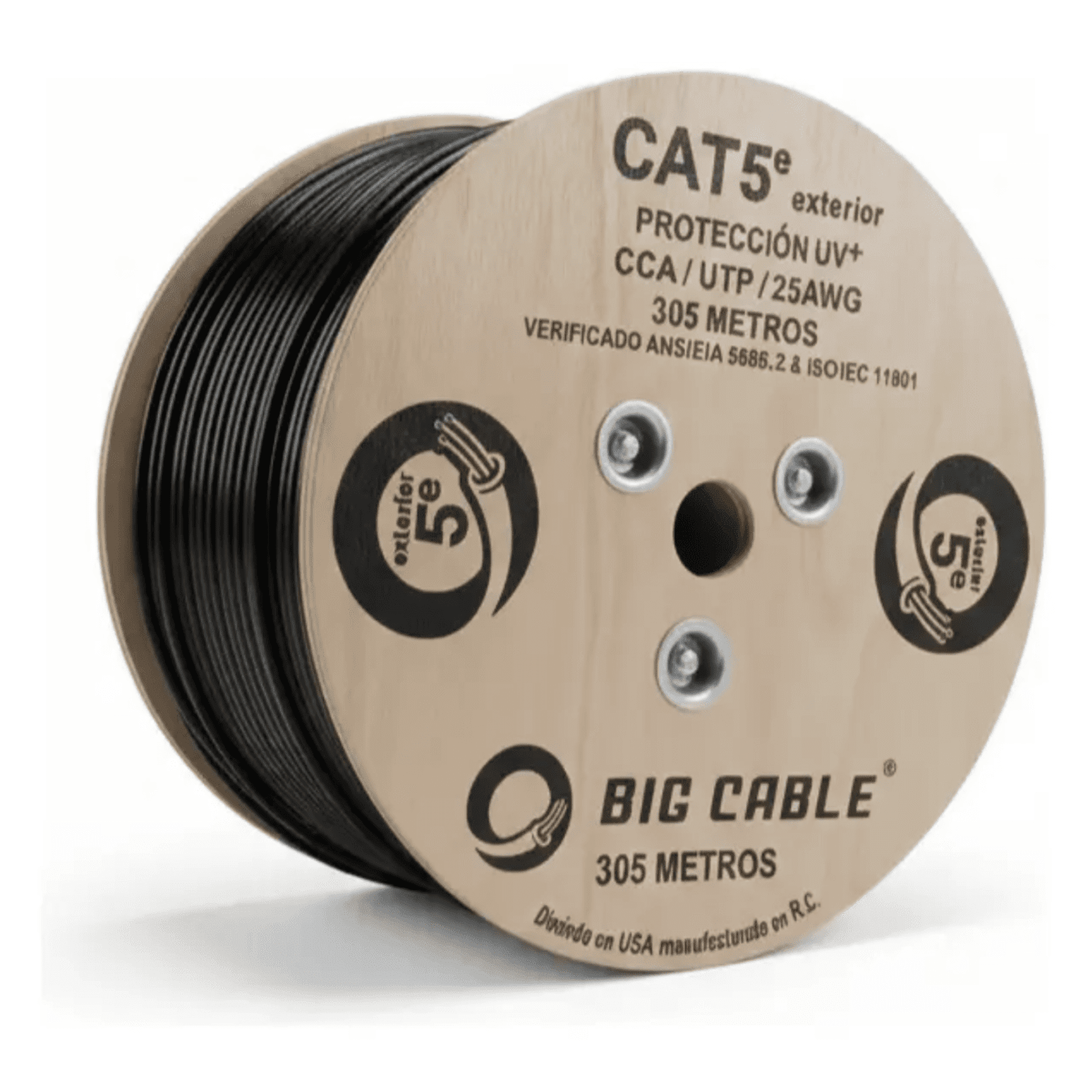 Cable Red Externo Utp Cat 5e 305mt Big Cable