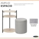 thumbnail image 4 of Mesa Centro Arrimo 3 Repisas Con Pouf Minimalist 2 En 1, 4 of 10
