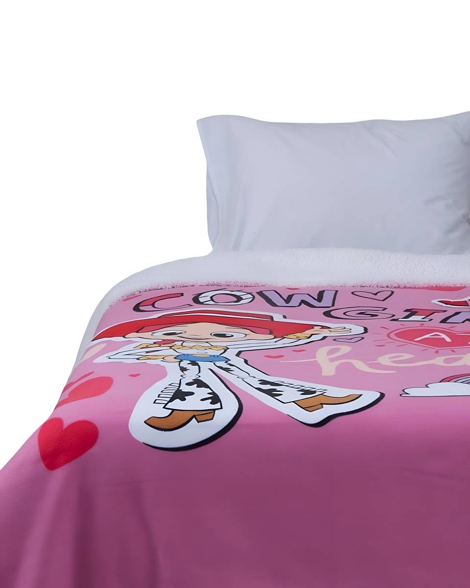 Asia Latam - Frazada Diseño Infantil Niña Plaza Y Media 150X200 Cm