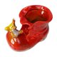 thumbnail image 1 of Portalápices Botas Estatua Decoración Manualidades Contenedor De Bolígrafos Adorno De Mesa Pájaro Rojo, 1 of 5