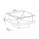 thumbnail image 5 of Mesa de Centro Cuadrada Vidrio Clear Beige, 5 of 6