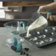 thumbnail image 3 of Set de 3 jarras medidoras KitchenAid Gourmet, sin BPA, color Aqua Sky, 3 of 3