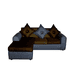 thumbnail image 1 of Sofa Marcia Tela Negrochocolate, 1 of 3