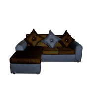 Genérico - Sofa Marcia Tela Negrochocolate