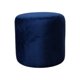 thumbnail image 1 of Pouf Redondo Felpa Azul Marino, 1 of 3