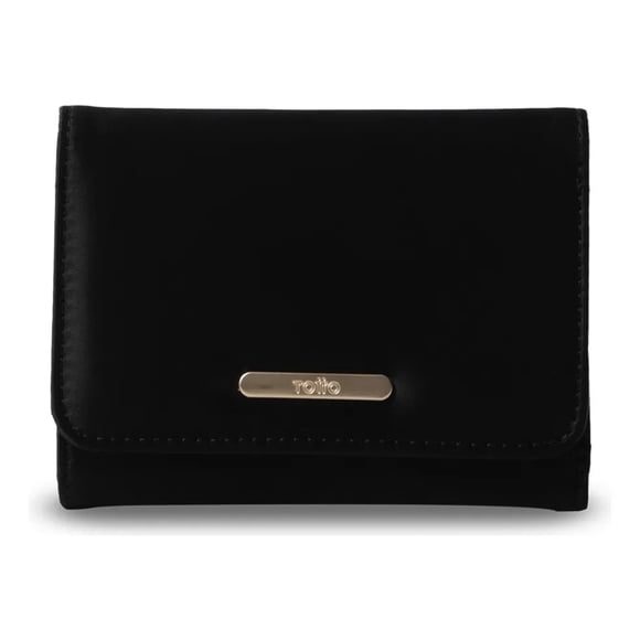 Billetera Mujer Bel 2.0 Mediana Con Rfid Blocker Negra