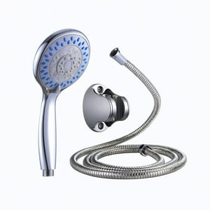Citotools - Kit De Ducha Teléfono Manguera Soporte Cromado Acero Inox