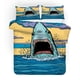 thumbnail image 3 of 3D Cartoon Sea Shark Animal Quilt Cover Set Ropa de Cama Set Funda Nórdica Fundas de almohada, 3 of 3