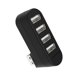 thumbnail image 1 of Concentrador USB SABRENT de 4 puertos USB 2.0 [giratorio a 90°/180°] HB-UMN4, 1 of 7