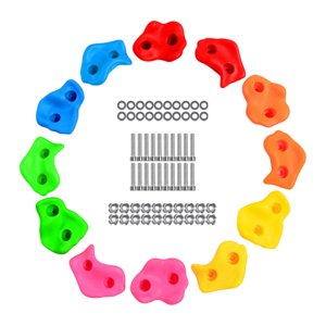 Bothyi - 12 Presas Para Escalada En Roca, Empuñaduras De Pared Para Sujetar Rocas, Incluye Tornillos