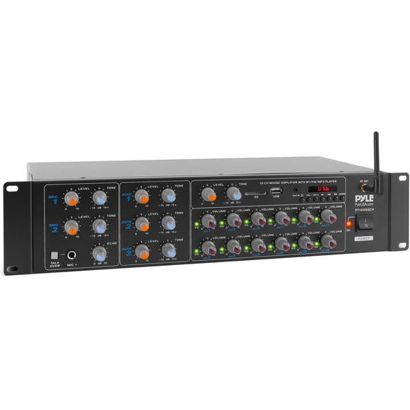 Amplificador Pyle 12 Canales Bluetooth 6000W
