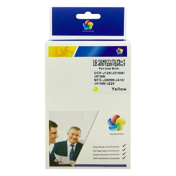 Tinta Amarilla Alternativa Para Brother Lc71 Lc75/ Lc79 Mfc-j6710cdw
