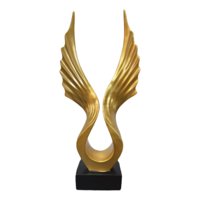 Genérico - Figura Decorativa Estatua Abstracta Adorno Alas Hogar Jhn