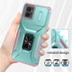 thumbnail image 4 of Funda Armada para Motorola Moto G Power 2023 con Tapa Deslizante y Soporte Magnético Giratorio Verde, 4 of 5