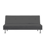 5 Sueño - Futón Sofá Cama Color Gris Multifuncional Sala De Estar - Oficina 5º Sueño