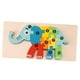 thumbnail image 3 of Rompecabezas De Números De Animales De Madera Rompecabezas De Madera Juguete De Animales Para Niños En Edad Preescolar Elefante, 3 of 5