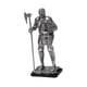 thumbnail image 3 of Figura De Caballero, Artesanía Coleccionable, Escultura Para Entrada, Dormitorio, Oficina, Color Plata, 3 of 5