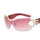 thumbnail image 1 of Trendy Rimless Y2K Sunglasses for Women and Men - Futuristic Oversized Frameless Sun Glasses with Shield Shades, 1 of 5