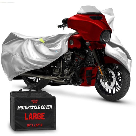 Cobertura para Motocicleta Badass Moto 246 cm Gris Impermeable