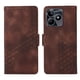 thumbnail image 1 of Carcasa FOXDOCK Realme C51 de cuero PU, diseño acolchado clásico, protección contra caídas y rayones, 1 of 5