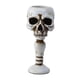 thumbnail image 2 of Calavera Taper Portavelas Columnar Velas Stand Estatuilla Decoración Para El Hogar Blanco, 2 of 5