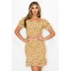 thumbnail image 1 of Conjunto de Top y Falda con Estampado de Volantes Fruncidos, 1 of 5